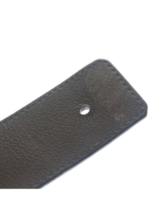 Louis Vuitton LV Damier 40 mm Reversible Leather Belt Black Gold main image 7